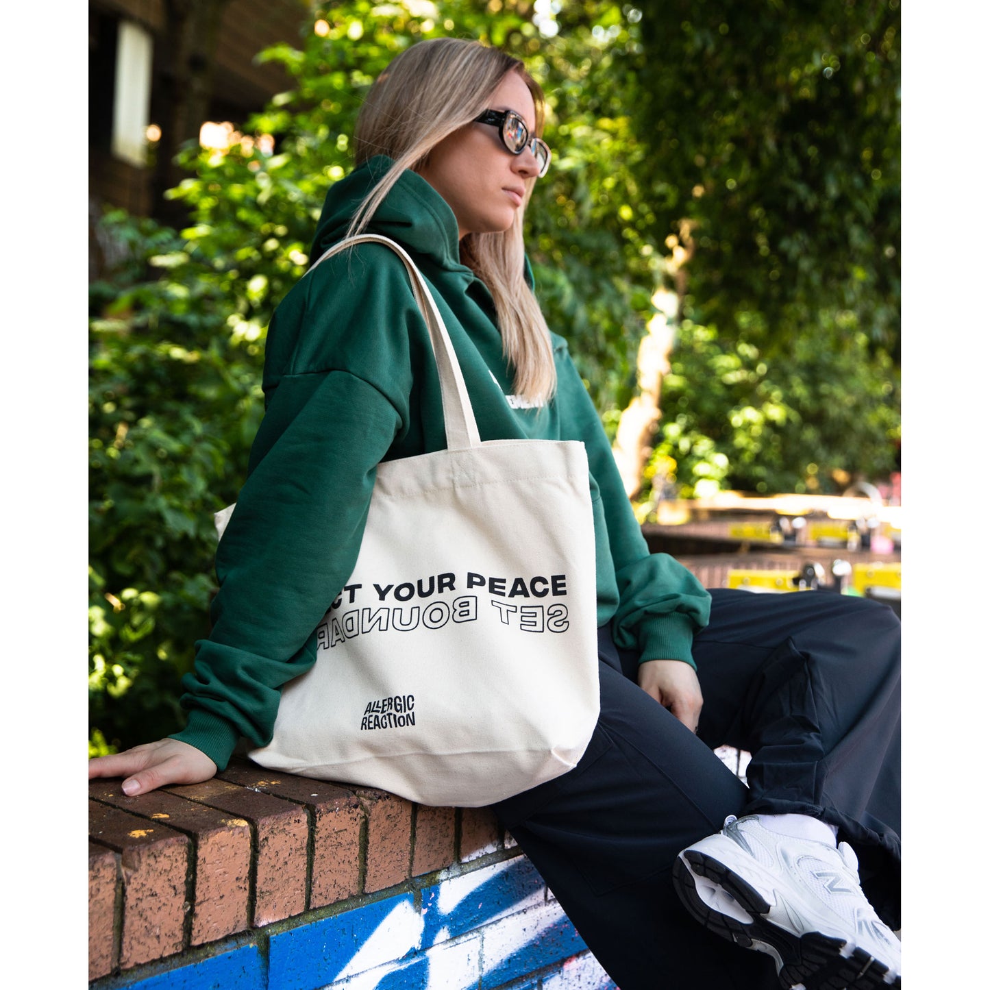 Protect Your Peace Tote Bag - Natural