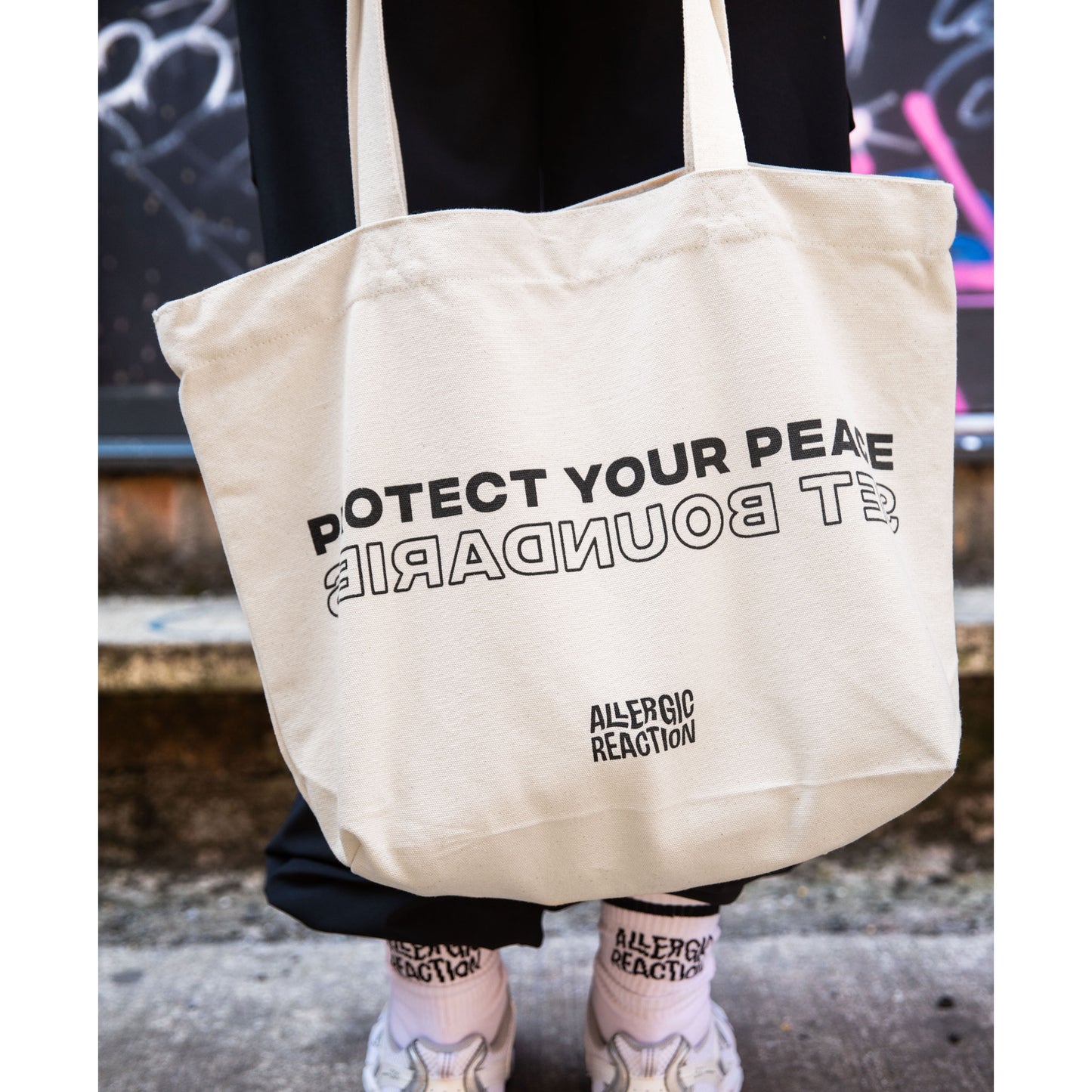 Protect Your Peace Tote Bag - Natural