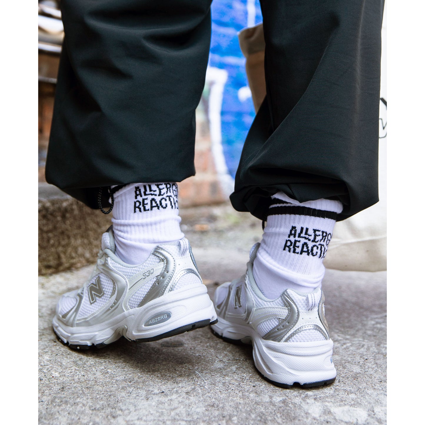 Unisex Logo Socks - White